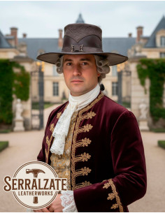 Chapéu Renacentista Mosqueteiro Deluxe, marrom