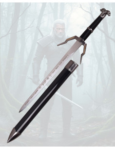 Espada miniatura Geralt de The Witcher com suporte