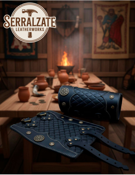 Pulseiras de couro Bertrand negras...