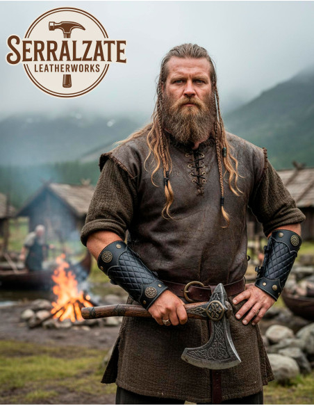 Pulseiras de couro Bertrand negras...