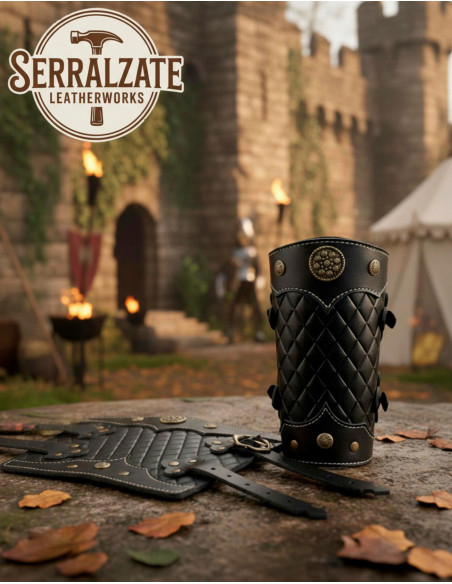 Pulseiras de couro Bertrand negras...