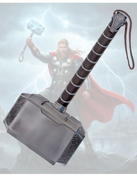 Réplique du marteau de Thor en acier...
