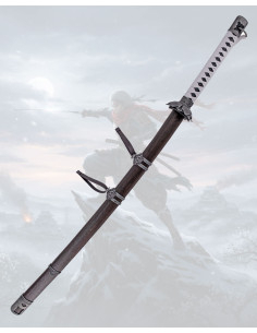 Katana tsuba flor do videogame Sekiro, réplica não oficial 2