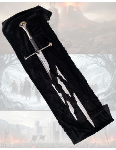 Espada decorativa Narsil quebrada, réplica não oficial, O...