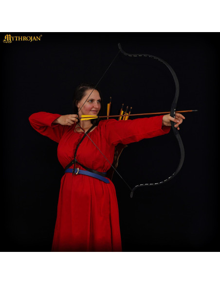 Vestido medieval longo em algodão...