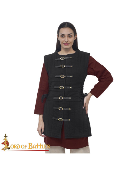 Gambesão medieval sem mangas para...