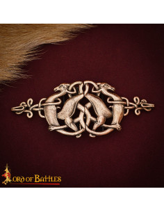 Fecho de Capa Celta Cervo, Bronze Envelhecido