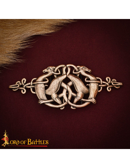 Fecho de Capa Celta Cervo, Bronze...