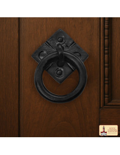 Puxador rústico de ferro fundido para móveis