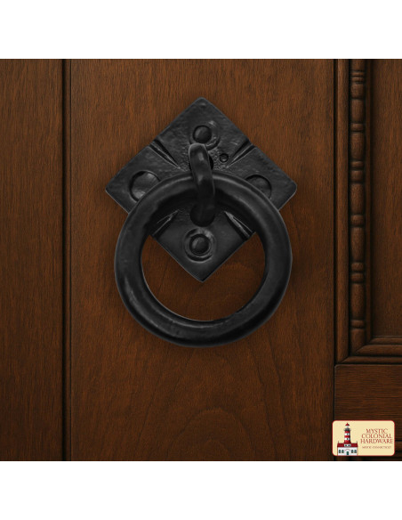 Puxador rústico de ferro fundido para...