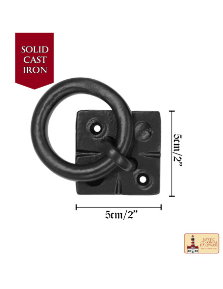 Puxador rústico de ferro fundido para...