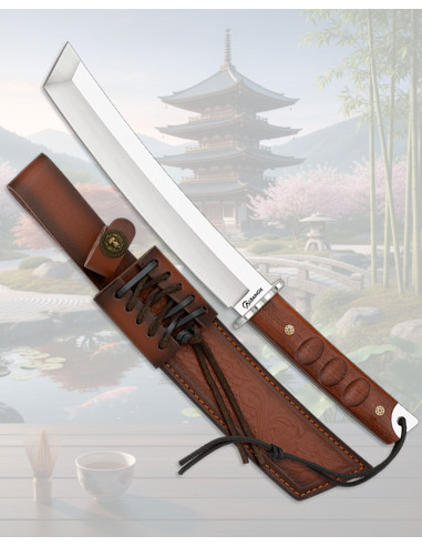 Faca esportiva Albainox Lâmina Wakizashi, com embalagem