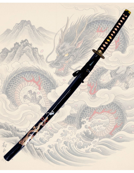 Katana Funcional Aço 1045 Bainha...