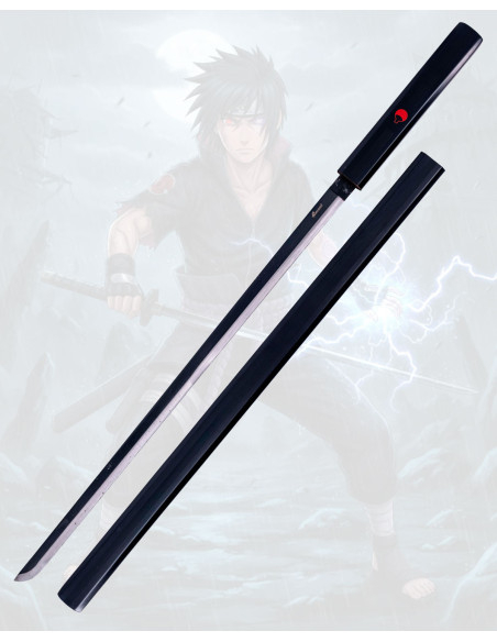 Katana decorativa preta Sasuke Uchiha...
