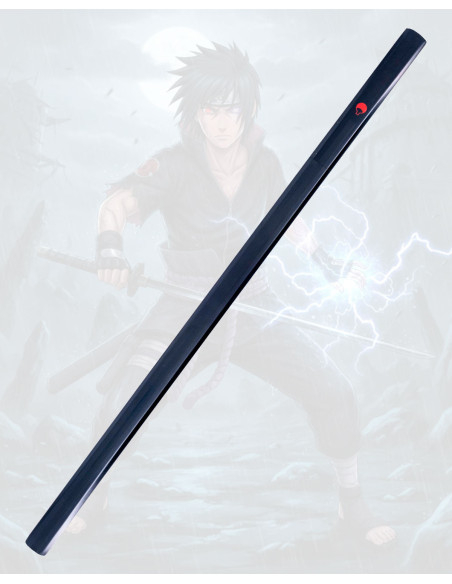 Katana decorativa preta Sasuke Uchiha...