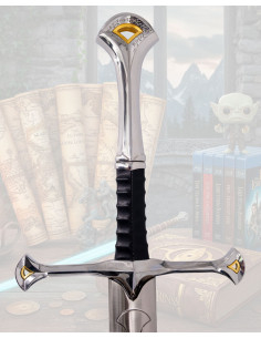 Espada funcional afiada Anduril réplica não oficial LOTR 2