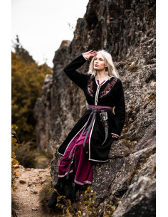 Casaco vikinga para mulher Birka Skadi, cor preta 2