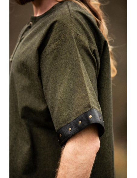 Camisa masculina medieval Hagen com...