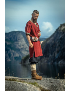 Túnica curta vikinga modelo Loki, cor vermelho 2