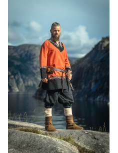 Túnica curta viking modelo Freydis, cor laranja 2