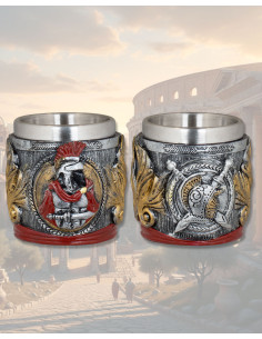 Copo de shot em resina modelo Romanos (6 cm.)