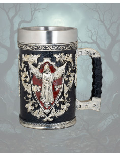 Caneca medieval em resina modelo Morte (15 cm)