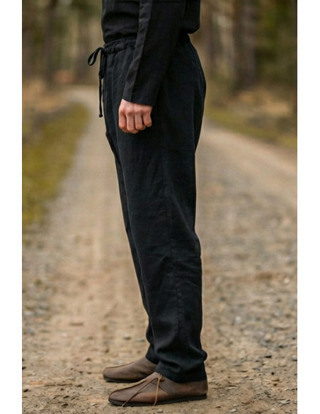 Calça medieval modelo Peter, cor preta