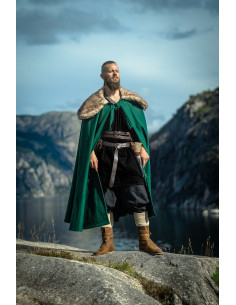 Capa Vikinga Unissex modelo Janne, cor verde