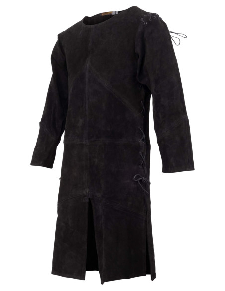 Túnica medieval em camurça modelo...