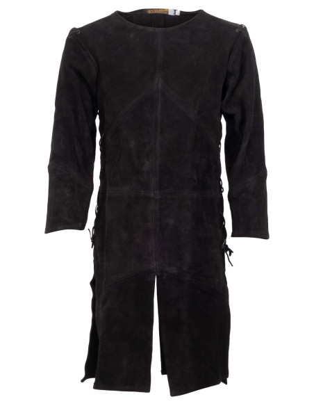 Túnica medieval em camurça modelo...