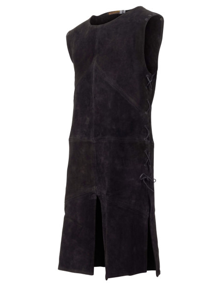 Túnica medieval em camurça modelo...