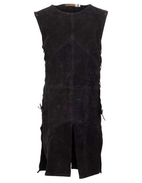 Túnica medieval em camurça modelo...