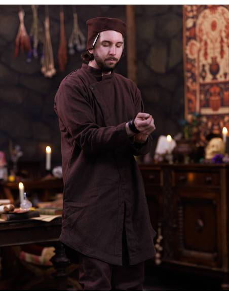 Túnica medieval em algodão modelo...