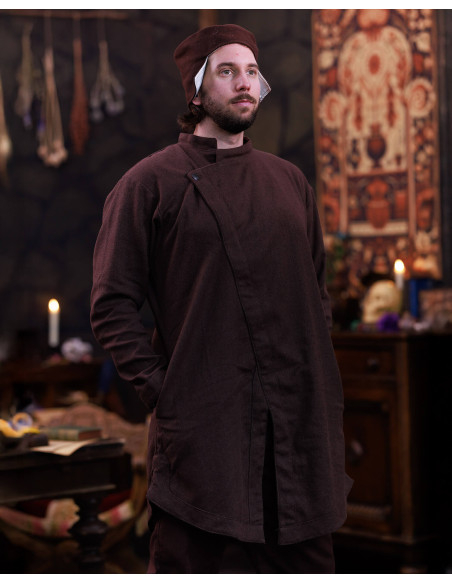 Túnica medieval em algodão modelo...