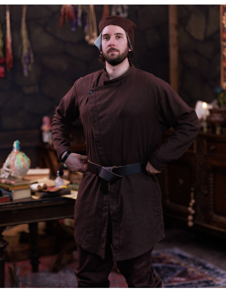 Túnica medieval em algodão modelo...