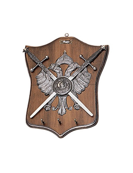 panóplia de águia de 2 cabeças, porta-chaves