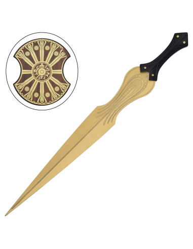 Répllica não oficial da espada Aquiles Troia, com suporte