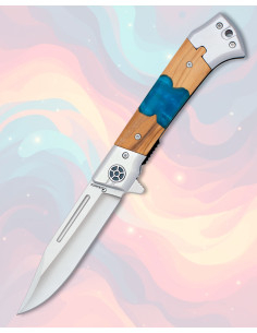 Canivete Albainox liner lock aço satinato olive