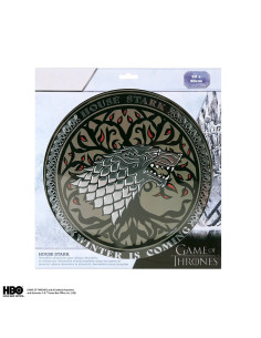 Placa decorativa de alumínio Stark Game of Thrones, 30 cm. 2