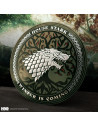 Placa decorativa de alumínio Stark Game of Thrones, 30 cm.