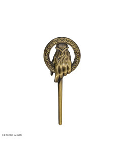Broche de Game of Thrones Mão do Rei metal envelhecido 2