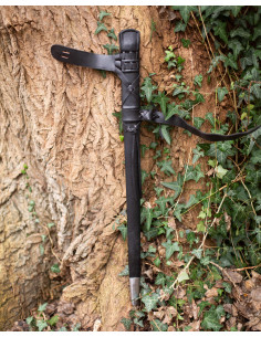 Capa preta para espada em madeira revestida, modelo Eldric 2