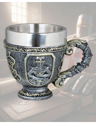 Bowl de resina Templário de Tole10, 10,5 cm.