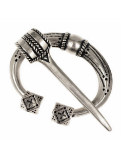 Fíbula Vikinga de comerciante com pontas cúbicas