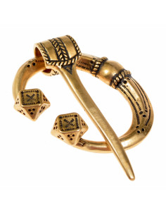 Fíbula Vikinga de comerciante com pontas cúbicas 2