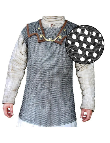 Lorica Hamata cota de malha em aço doce rebocada (6 mm.)