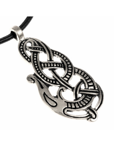 Pingente Viking Serpente de Midgard Estilo Urnes