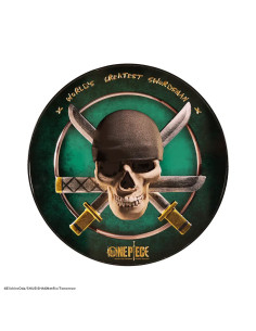 Placa redonda de alumínio Zoro One Piece, 30 cm