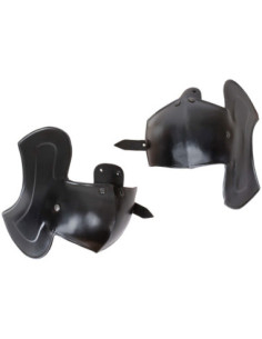 Cobra medieval em aço modelo Nova, acabamento escurecido