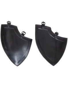 Escarcelas medievais em aço modelo Nova, acabamento...